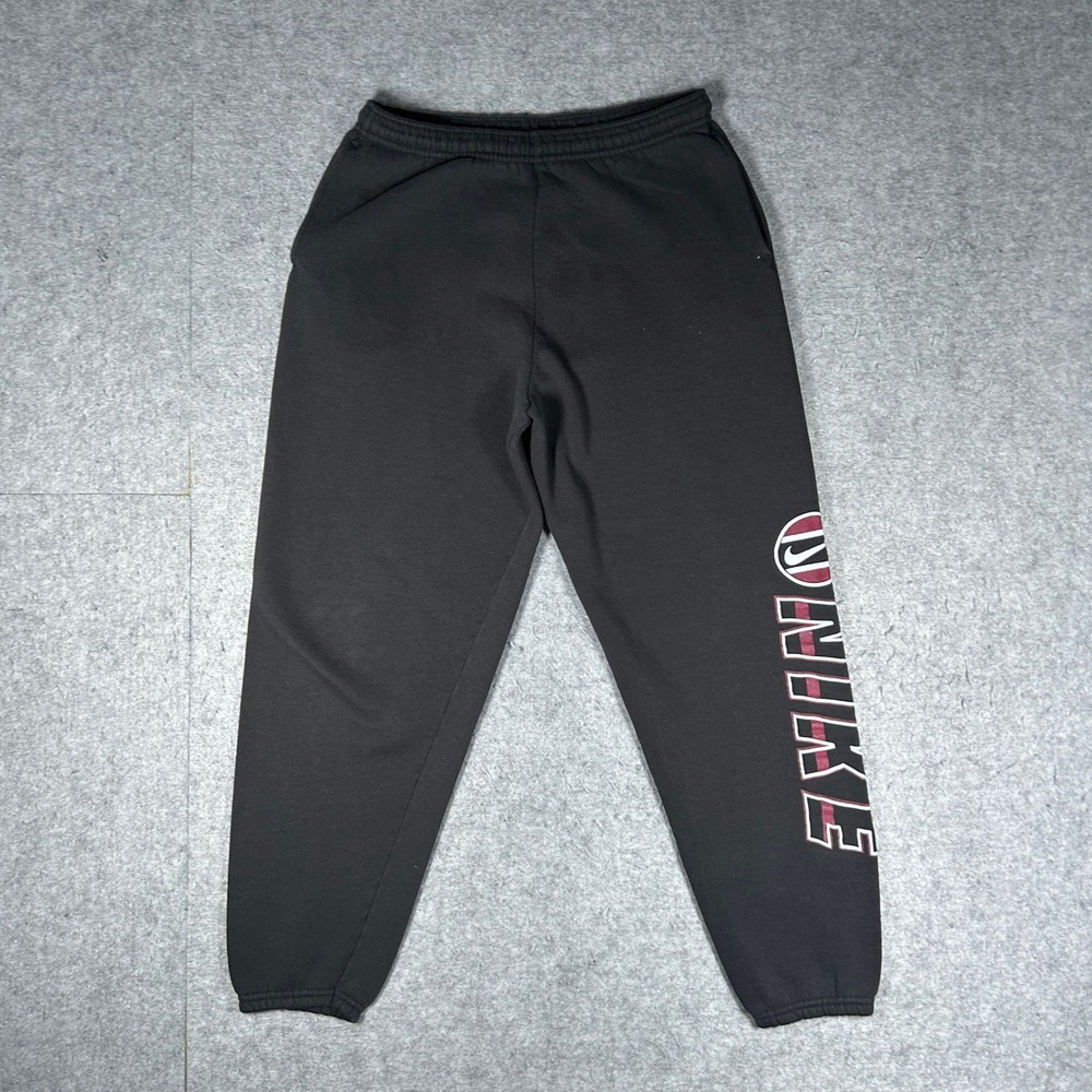 Nike Sweatpants Girls Large L(14-16) Black Vintage Made in USA Joggers Sport